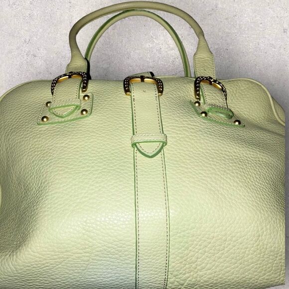 Spring Colored Dooney and Bourke Large Yellow/Green Bag/Purse - Picture 5 of 16